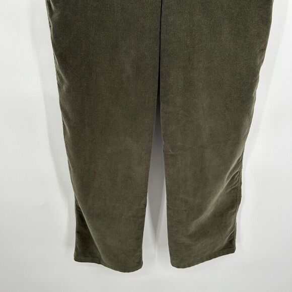 HOUSE OF HARLOW Women's Olive Green High Rise Corduroy Straight Leg Pants Size 8 - Picture 4 of 7